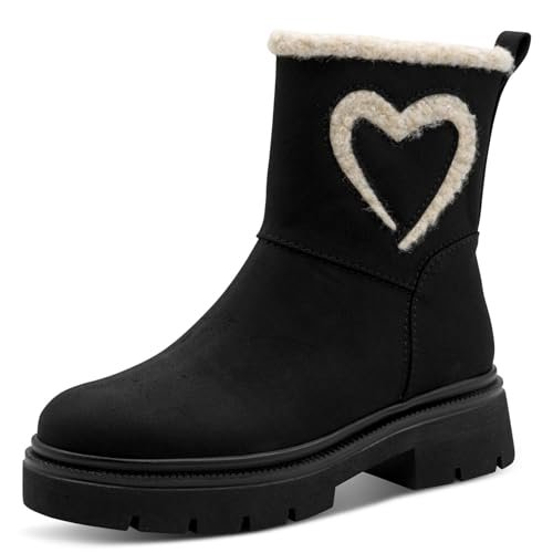 Marco Tozzi Damskie 2-26447-45 modne kozaki, czarne, 36 EU, czarny, 36 EU