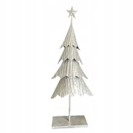 Choinki - Choinka Z Metalu Srebrna Ozdoba Bożenarodzeniowa 91 Cm - miniaturka - grafika 1