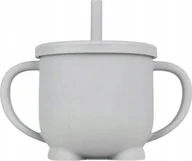 Kubki dla dzieci - bi-bi Silikonowy Kubek ze słomką - miniaturka - grafika 1