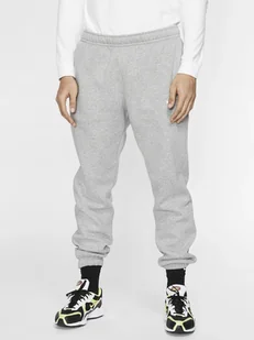 Spodnie dresowe Nike Club Fleece BV2737-063 2XL Ciemnoszary Wrzos/Matowe (193147714401_EU) - Spodnie sportowe męskie - miniaturka - grafika 1