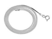 Łańcuszki - Łańcuszek srebrny żmijka linka diamentowana kwadratowa - miniaturka - grafika 1