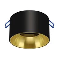 Lampy sufitowe - Minimalistyczny wpust do pokoju Panama okrągły czarny złoty - miniaturka - grafika 1