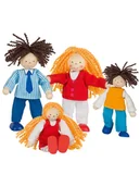 Lalki dla dziewczynek - Goki Lalki (4 szt.) w różnych kolorach - 3+ - miniaturka - grafika 1