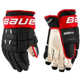 Rękawice hokejowe Bauer Pro Series Black/Red Intermediate 12 cali - Hokej - miniaturka - grafika 1