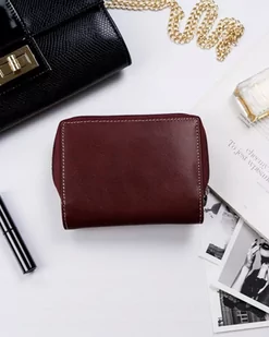 Skórzany, Średni Portfel Damski Z Systemem Rfid Lumarko! - Portfele - miniaturka - grafika 4