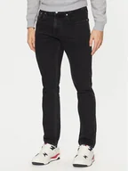 Spodnie męskie - Tommy Jeans Jeansy Scanton DM0DM21135 Czarny Slim Fit - miniaturka - grafika 1