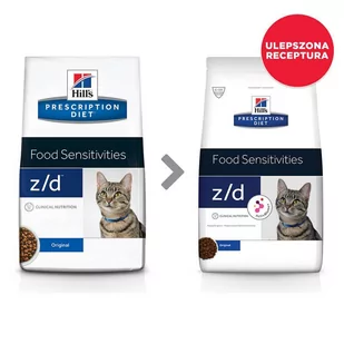 Hills Pd Prescription Diet Feline Z/D Food Sensitivities 2 Kg - Sucha karma dla kotów - miniaturka - grafika 1