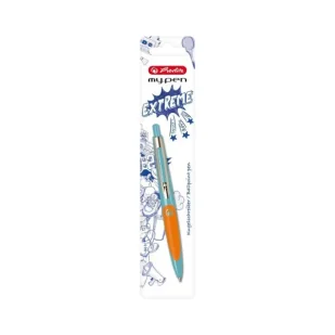 Długopis My.Pen turkus/pomarańczowy - HERLITZ - Długopisy - miniaturka - grafika 1