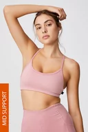 Biustonosze - Cotton On Biustonosz sportowy Yoga Crop ciemnoróżowy - miniaturka - grafika 1