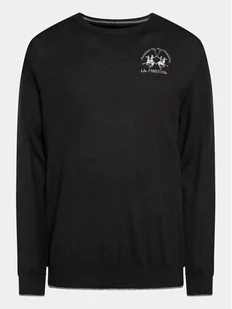 La Martina Sweter Wessel WMS016 YW025 Czarny Regular Fit - Swetry męskie - miniaturka - grafika 1