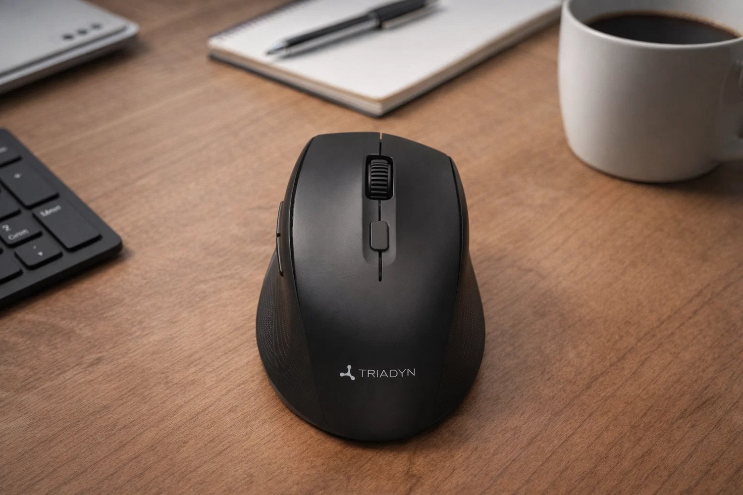 Triadyn Bezprzewodowa NESO 2.4GHz 1600DPI Czarna