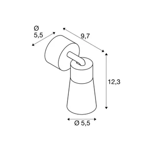 SLV Lampa sufitowa Puri 2.0 Cone, możliwość ściemniania, czarny, salon / jadalnia, aluminium, nowoczesny - Lampy sufitowe - miniaturka - grafika 1