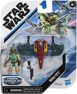 Figurki dla dzieci - Star Wars Mission Fleet Figurka Boba Fett + Plecak - miniaturka - grafika 1