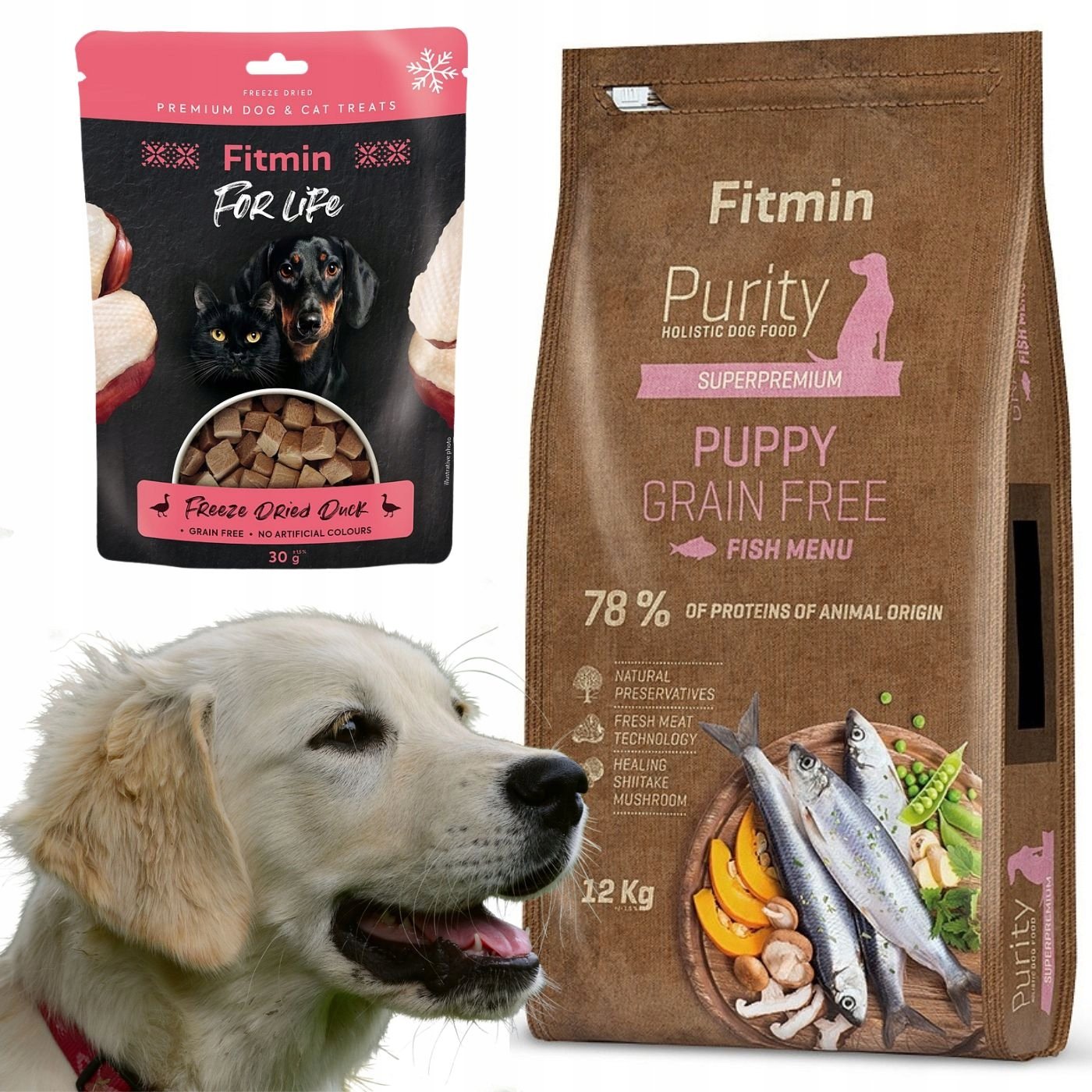 Fitmin Dog Purity Grein Free Puppy Fish 12 kg