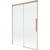 Parawany nawannowe - Mexen Rox parawan nawannowy 2-skrzydłowy rozsuwany 120 x 150 cm, transparent, miedź szczotkowana - 8C9-120-001-65-00 - miniaturka - grafika 1