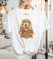 Koszulki i topy damskie - Koszulka damska z rudym Cocker Spanielem - miniaturka - grafika 1