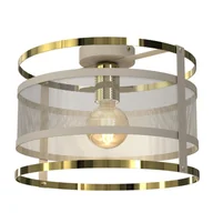 Lampy sufitowe - Beżowa lampa sufitowa do wiatrołapu LX 4410 z serii RIM - miniaturka - grafika 1