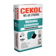 Zaprawy budowlane - Cekol Wylewka cementowa samopoziomująca WS-60 STRONG 25 kg - miniaturka - grafika 1