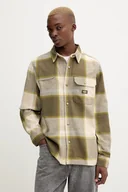 Koszule męskie - Dickies koszula bawełniana NIMMONS męska kolor zielony regular z kołnierzykiem klasycznym DK0A4XGU - miniaturka - grafika 1