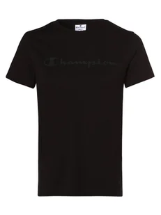 Champion - T-shirt damski, czarny - Koszulki i topy damskie - miniaturka - grafika 1