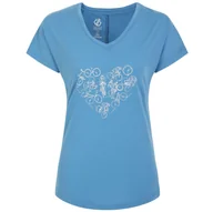 Koszulki sportowe damskie - Koszulka damska Dare 2b Calm Tee Rozmiar: XXXL / Kolor: jasnoniebieski - miniaturka - grafika 1