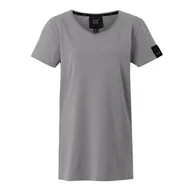 Koszulki i topy damskie - Regatta Damska Koszulka Elkie V-neck Szary, Rozmiar: 40 - miniaturka - grafika 1