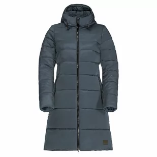 Damski płaszcz Jack Wolfskin EISBACH COAT W slate blue - S - Płaszcze damskie - miniaturka - grafika 1