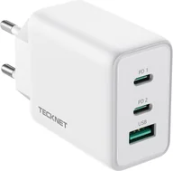 Ładowarki do telefonów - TECKNET Ładowarka USB C GaN 65W 3 Porty PD3.0 QC4.0 MacBook iPhone - miniaturka - grafika 1