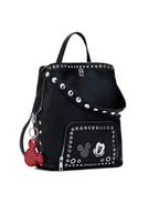 Torebki damskie - Desigual Plecak Mickey Rock Sumy 25SAKP06 Czarny - miniaturka - grafika 1