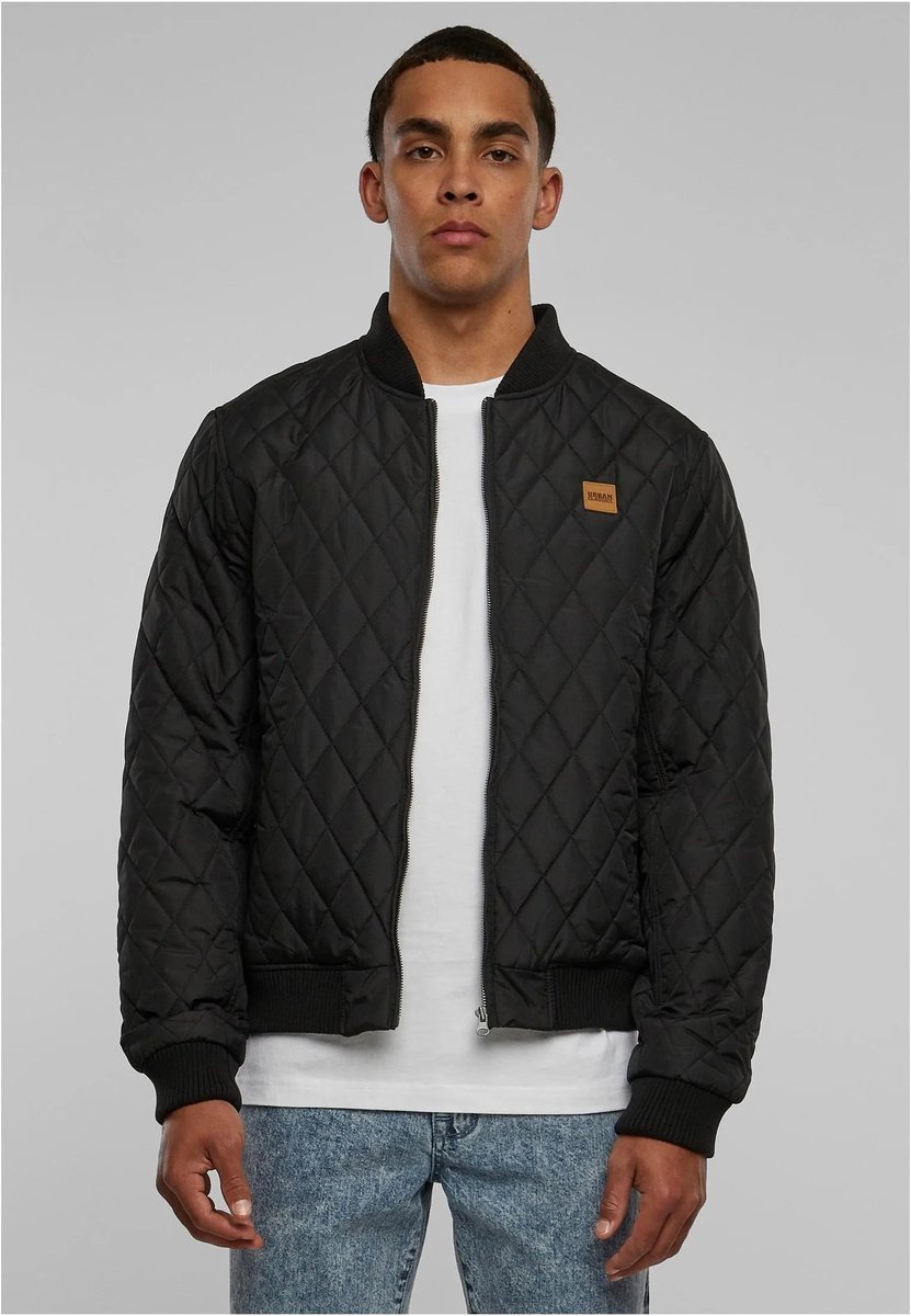 URBAN CLASSICS KURTKA MĘSKA BOMBER CZARNY S 6FA
