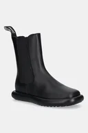 Botki damskie - Camper sztyblety skórzane Onda damskie kolor czarny na płaskim obcasie K400758-006 - miniaturka - grafika 1