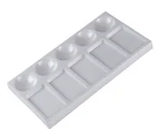 Pozostałe akcesoria dla plastyków - Talens Tacki do mieszania farb 5+5 kom prostokąt 91840066 - miniaturka - grafika 1