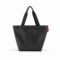 Torebki damskie - Torba SHOPPER M, mesh black, Reisenthel - miniaturka - grafika 1