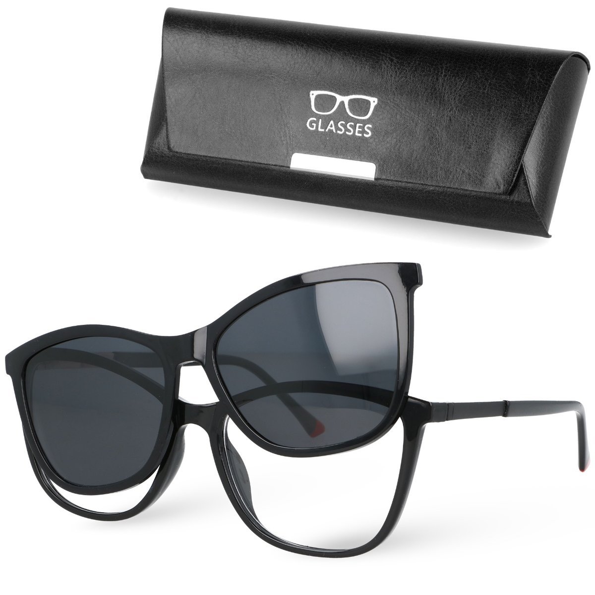 Okulary damskie nakładka przeciwsłoneczna oprawki clip on vogue veil