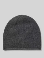 Czapki męskie - Czapka beanie z mieszanki wełny z domieszką kaszmiru - miniaturka - grafika 1