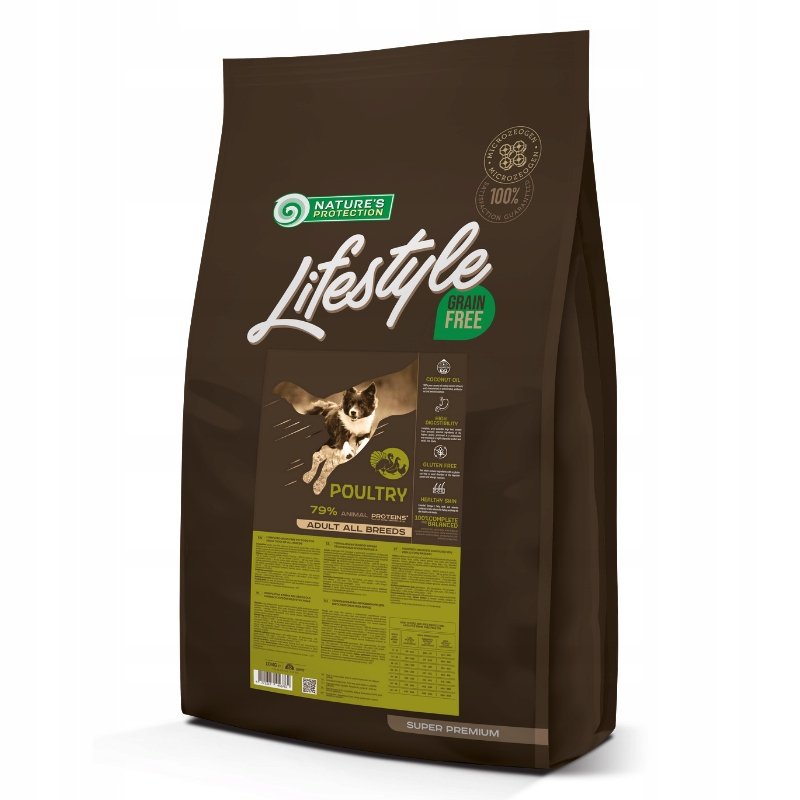 NATURES PROTECTION Lifestyle Grain Free Poultry Adult All Breeds 10kg