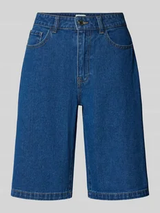 Szorty jeansowe z wysokim stanem i 5 kieszeniami model ‘VEGA’ - Spodenki damskie - miniaturka - grafika 1