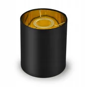 Lampy ścienne - Abażur Do Lamp Żyrandoli Kinkietów E27 Czarny Złot - miniaturka - grafika 1