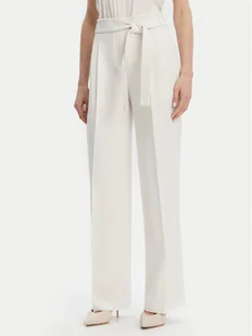BOSS Spodnie materiałowe Tapiana 50479405 Écru Relaxed Fit - Spodnie damskie - miniaturka - grafika 1