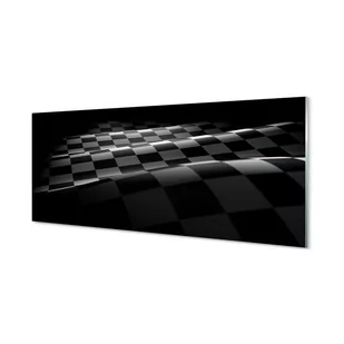 Lacobel szklany + klej Flaga szachownica 125x50 cm - Dekoracje domu - miniaturka - grafika 1