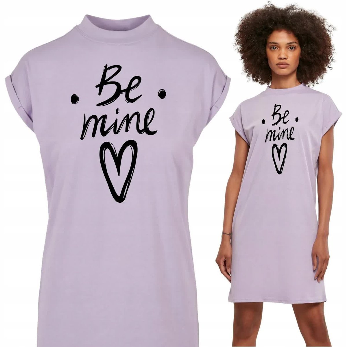 Koszula Nocna Lawendowa BE MINE Różne Wzory M