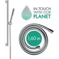 Zestawy prysznicowe - HANSGROHE 24373000 Pulsify S Zestaw prysznicowy 100 1jet EcoSmart+ z drążkiem 65 cm Chrom - miniaturka - grafika 1