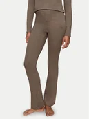 Piżamy damskie - Triumph Spodnie piżamowe Smart Thermal 10221491 Brązowy Slim Fit - miniaturka - grafika 1