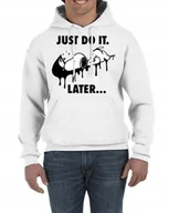 Bluzy męskie - Bluza Z Kapturem Snoopy Just Do It M 0797 - miniaturka - grafika 1