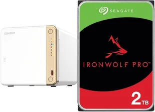 Serwer plików Qnap TS-462-4G + Seagate IronWolf 2TB ST2000VN003 - Serwery plików NAS i macierze dyskowe - miniaturka - grafika 1