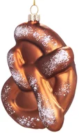 Ozdoby bożonarodzeniowe - BRUBAKER Pretzel - ręcznie malowana szklana bombka choinkowa - figurka ozdoby choinkowej zabawna zawieszka bombka choinkowa - 13 cm - miniaturka - grafika 1
