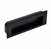 Zawiasy, okucia i inne akcesoria - Uchwyt meblowy wpuszczany 2382 Metalowy Czarny Mat - miniaturka - grafika 1