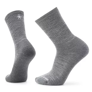 Smartwool Everyday Solid Rib Crew skarpety trekkingowe męskie, Gris moyen, Medium - Skarpetki damskie - miniaturka - grafika 1