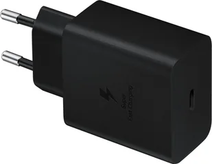 SAMSUNG ŁADOWARKA SIECIOWA TYP-C PD EP-T4511 45W CZARNY 3A + KABEL TYP-C - TYP-C - UK connector - Ładowarki do telefonów - miniaturka - grafika 1