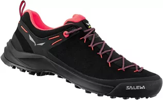 Buty trekkingowe damskie - Salewa Trekkingi Ws Wildfire Leather 61396-0936 Black/Fluo Coral - grafika 1